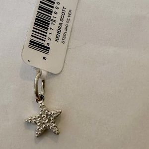 Sterling silver with pavé diamonds J star Kendra Scott